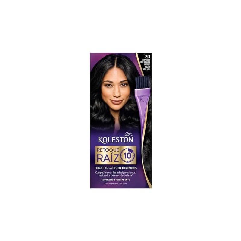 Koleston Tinte Retoque de Raíz Permanente 20 Negro, 70 ml