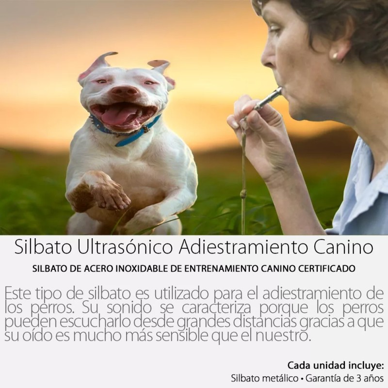 Mercader Digital 3 Pzs Silbato Ultrasónico Entrenamiento Canino Perro