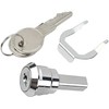 Silver Universal Toolbox Lock, Cabinet Cam Lock, 180° Rotation Unlocking,