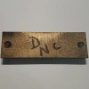 Unbranded 2018 Headstone Monument Date Plate Cast Bronze 1-1/4" x