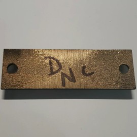 Unbranded 2018 Headstone Monument Date Plate Cast Bronze 1-1/4" x 4" Replacemt Yr Scrolls