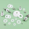 Jeboler Pack of 50 Plastic Washers M5, DIN 125 Nylon