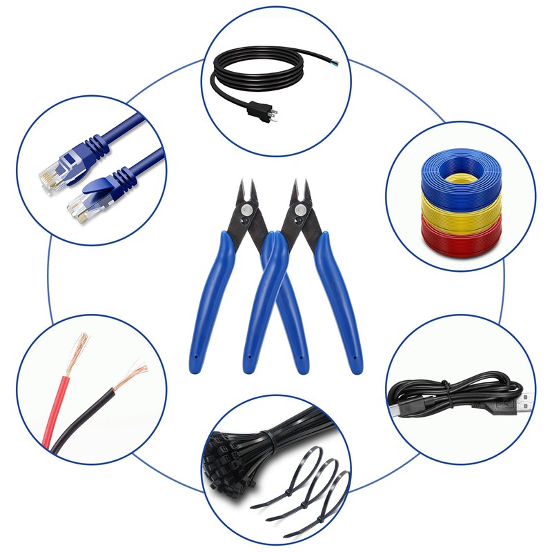 Lolileo 1PC Wire Cutter, Precision Electrical Cable Cutters, Wire Flush