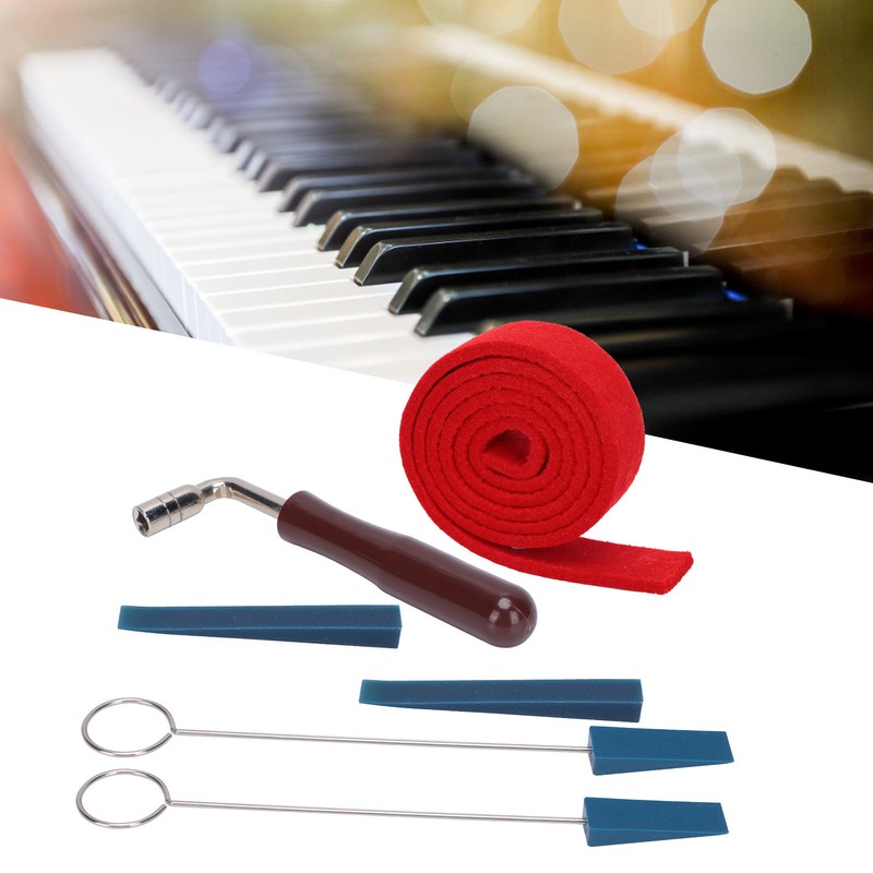 Piano Tuning Tool Temperament Strip Pin Wrench Mutes Musical Instrument