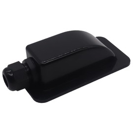 HISports Roof Feed-Through Motorhome IP68 Waterproof ABS Solar Single Cable Guide for Solar System Motorhome Caravan Boat Satellite System and Air Conditioning, 3-12 mm, Black