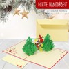 LINPOPUP®, LIN17557, Pop Up 3D Christmas Cards, Pop Up Christmas