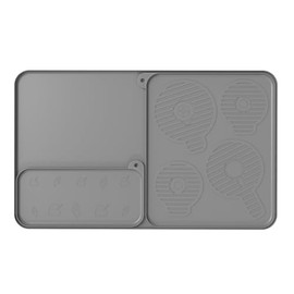 Sliding Pad for Ninja Swirl by Creami Ice Cream and Soft Serve Maker NC701， Ice Cream Machine Slider Mat with Storage Strap (Gray, Large)