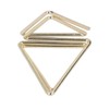 100pcs Paper Clips Gold Triangle Heart Shape Double Layer Three