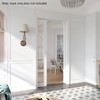 EaseLife 7FT/84in Sliding Pocket Door Hardware Kit,Aluminum Box Rail Kit,Commercial