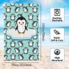Penguin Beach Towel, Quick Drying Bath Towel, Ultra Absorbent, Super