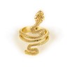 Gold Snake Ring asp Cleopatra toga wrap Serpent Adjustable Medusa