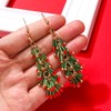 Christmas Earrings for Women Christmas Tree Tassel Earrings Christmas bulb