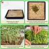 GSZEPSEX 1 Roll 10" x 120" Microgreens Growing Trays Jute
