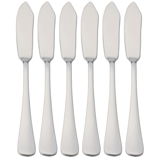 Etrexonline 6 Cutlery Stainless Steel Fish Knives 21 x 2.2 cm