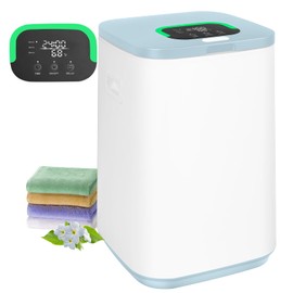 EYDMTE Towel Warmer for Bathroom, 23L Large Towel Warmers, Heated Towel Warmer Bucket with LED Display, 3 Heating Modes, 20/40/60 Min, Auto Shut Off, Child Lock, Hot Towel Warmer for Spa, Blue