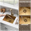 WMXQX 15 Inch Gold Undermount Bar Sink, 15x15 Bar Sink