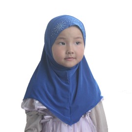 Girls Kids Muslim Hijab Islamic Scarf Shawls Simple Style for 1 to 5 years old Girls