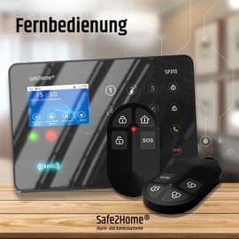 Safe2Home High Quality Remote Control for Wireless Alarm System Series SP310 Safe2Home (Not SP110/SP210) with Rolling Code GSM Alarm System for Home
