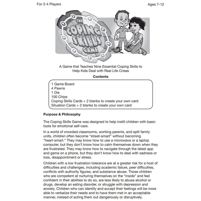 The Coping Skills Game: Nine Essential Skills to Teach Kids