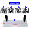Movbudy 2 Pack Boat Registration Number Plate, Registration Sticker Plate