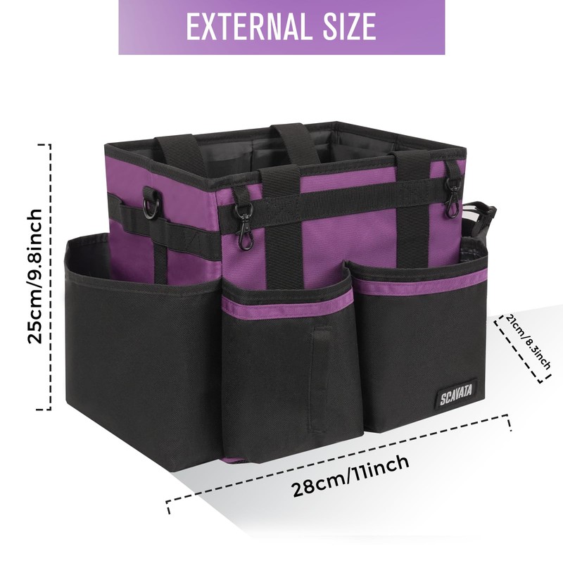 SCAVATA Compact Wearable Cleaning Caddy, Small Cleaning Caddy Supplies Organizer