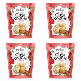 Audrey's Chia Cookies - (Almond, 4 Pack), Natural, Antioxidants, Omega-3's, Non-GMO
