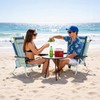 ABORON 5-Position Beach Chair for Adults, Lay Flat Reclining Beach