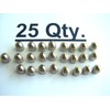 Schrader Automotive 25 Xtra Seal Brass Metal Chrome Valve Caps