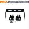 Run Bison Black U-Bracket for LED UFO High Bay Light,