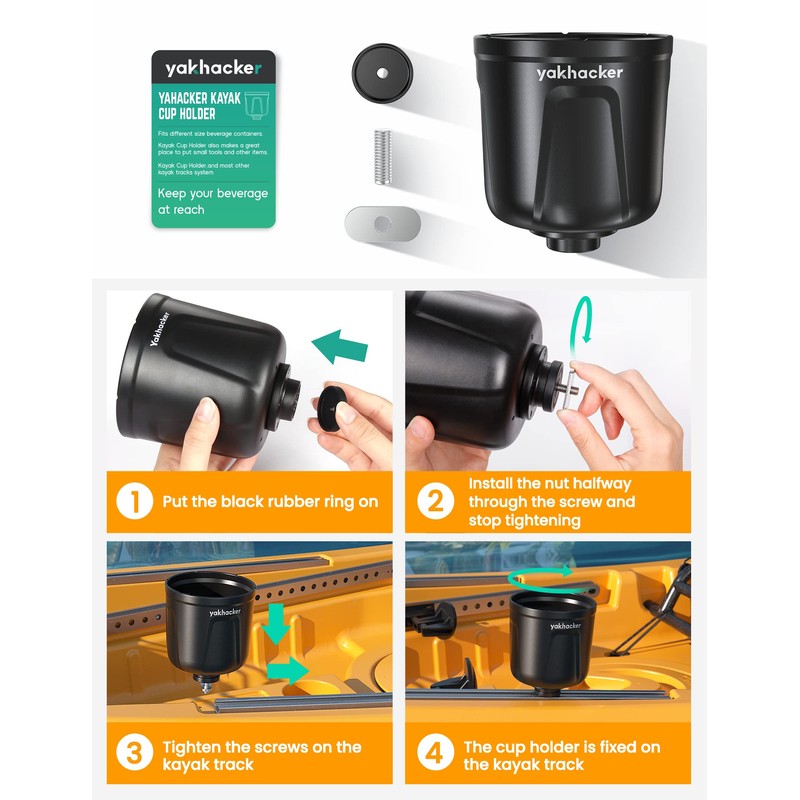 YAKHACKER Multi-Functional Cup Holder, Bottle Holder, Phone Holder, Drink Holder,