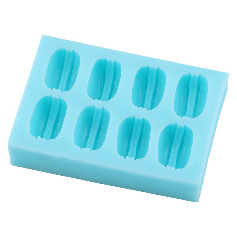 3D Macaron Fondant Mold Macaron Hamburger Silicone Mold