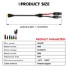 HCOVTXR 14AWG Solar to XT60 Extension Cable 5FT, 6-in-1 Solar