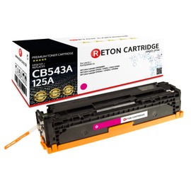 Original Reton Compatible Magenta Toner for HP CP1510 (CB543A), HP 125A, Color Laserjet, CM1312, CM1312 MFP, CM1312NFI, CM1300, CP1210, CP1215, CP1215N, CP1217, CP1510, Magenta