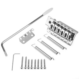 QWORK Guitar Tremolo Bridge Set, 52.5mm String Spacing, Electric Guitar Replacement Accessories