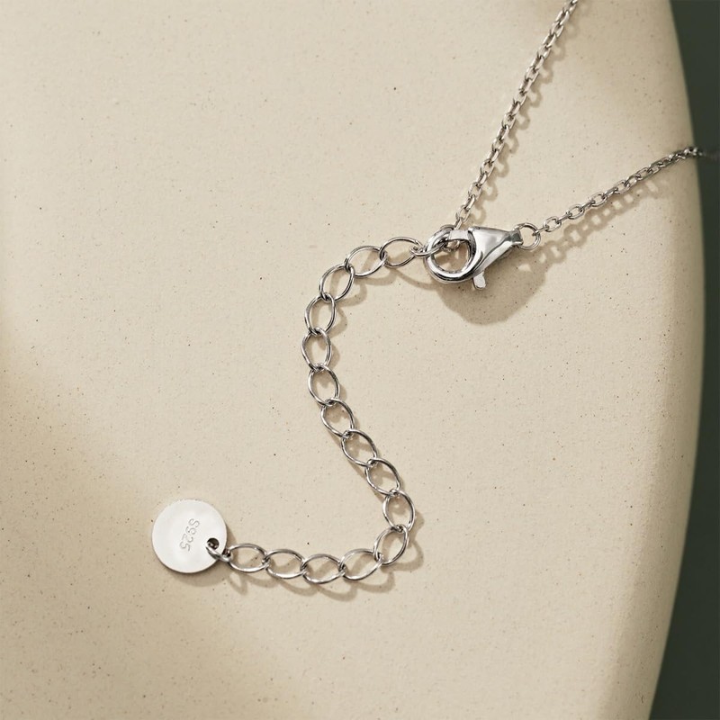 Fibonacci's Sterling Silver/18K Gold Vermeil Butterfly Pendant Necklace (Silver)