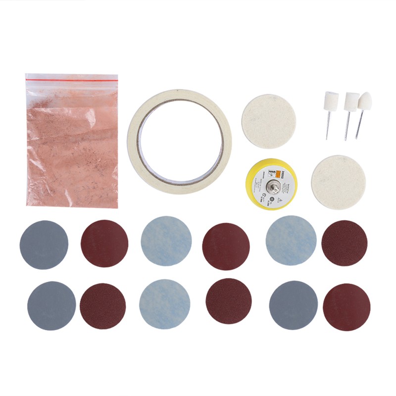 20pcs / set Watch Glass Polishing Pad Felt Polishing Buffing