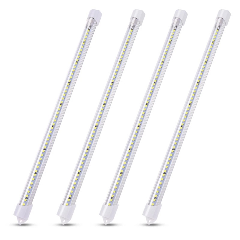 MICTUNING Interior LED Light Bar, 4PCS 12V 48 LEDs 6500K