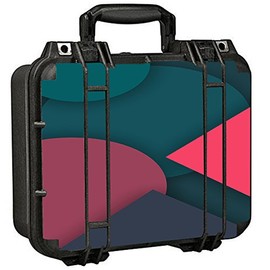 Skin Decal Vinyl Wrap for Pelican 1400 Case Stickers Skins Cover/Pattern Pink Blue