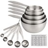 Smithcraft Measuring Cups and Measuring Spoons Set of 12, Stainless