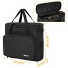 IBVIVIC 4 Slots Wireless Microphone Case with Foam,Microphone Carry Travel