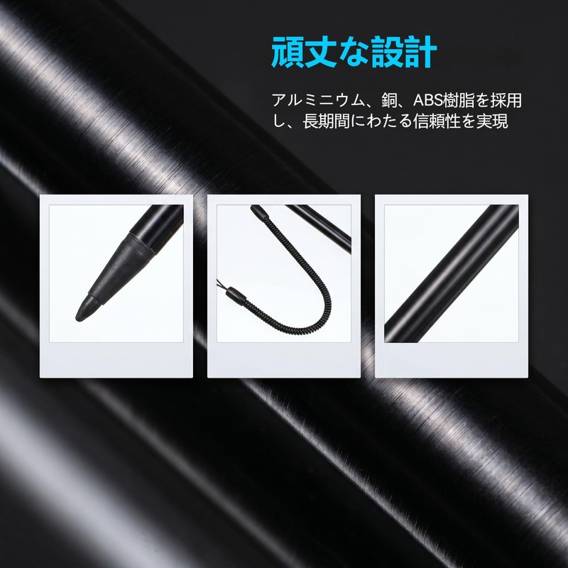 DOITOOL 3pcs Pressure Sensitive Resistor Touch Pen, Anti-Lost with Spring
