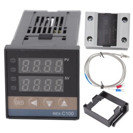 PID Thermostat Temperature Controller Set 0‑400℃ Chicken House Temperature Controller with Thermocouple Relay 100‑240V 40A