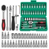 46-Piece 1/4 Inch Drive Socket Set – Metric Ratchet Wrench