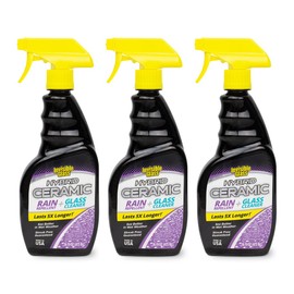 Invisible Glass 92183-3PK Hybrid Ceramic Rain Repellent and Glass Cleaner Cleans and Protects Car Windows and Windshields with Long-Lasting Water-Repellent Si02 Technology, 16 Fl Oz, Pack of 3