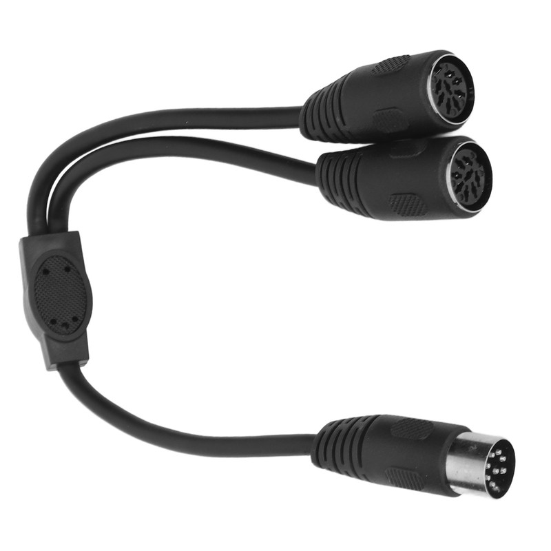 DIN 8 Pin Male to 2 DIN 8 Pin Female