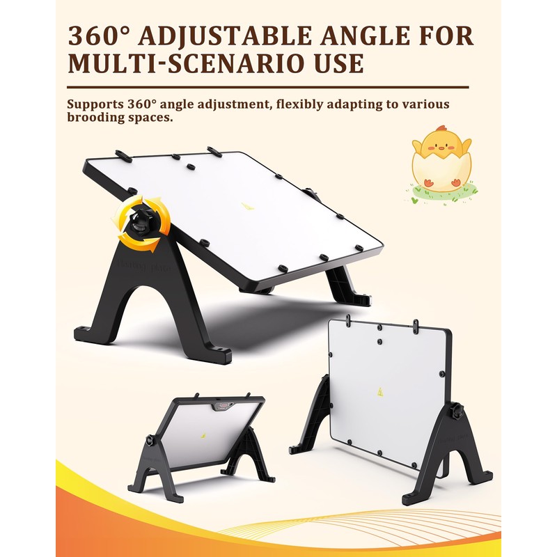 16 x 12 Inch Dual-Sided Chicken Brooder Heating Plate, Adjustable