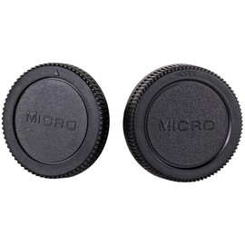 Lens Mount Camera Body and Rear Lens Cap compatible for Olympus Panasonic Lenses With Micro Four Thirds 4/3 mount system (MPIXO)
