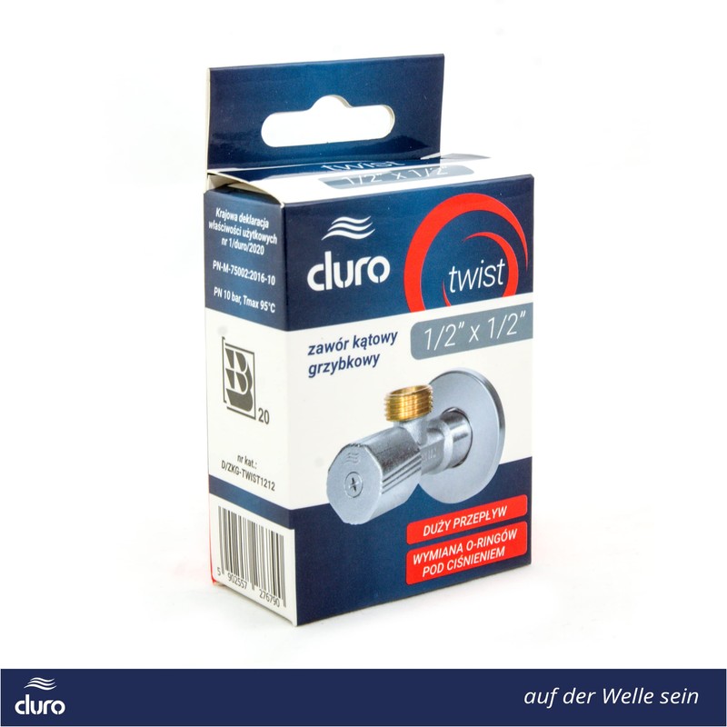 Duro Twist Angle Valve, 1/2 to 1/2 Inch Angle Regulating