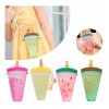 FRUTAS Botella Vaso Paleta Frutas Kawaii Agua Lonchera Lunch