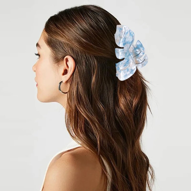 Beleki Hair Claw Clip Acetate Leaf Hair Claw Strong Grip